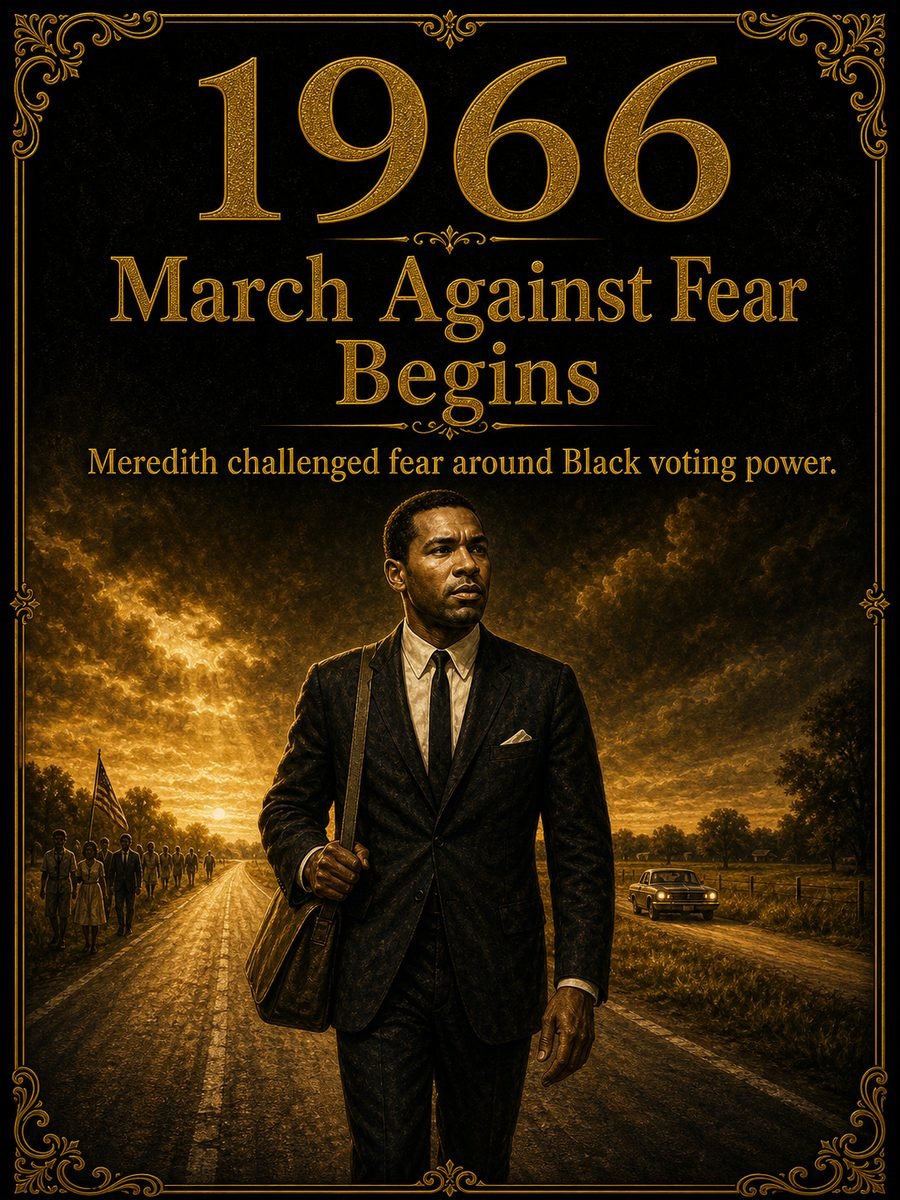 1966 — James Meredith begins the March Against Fear