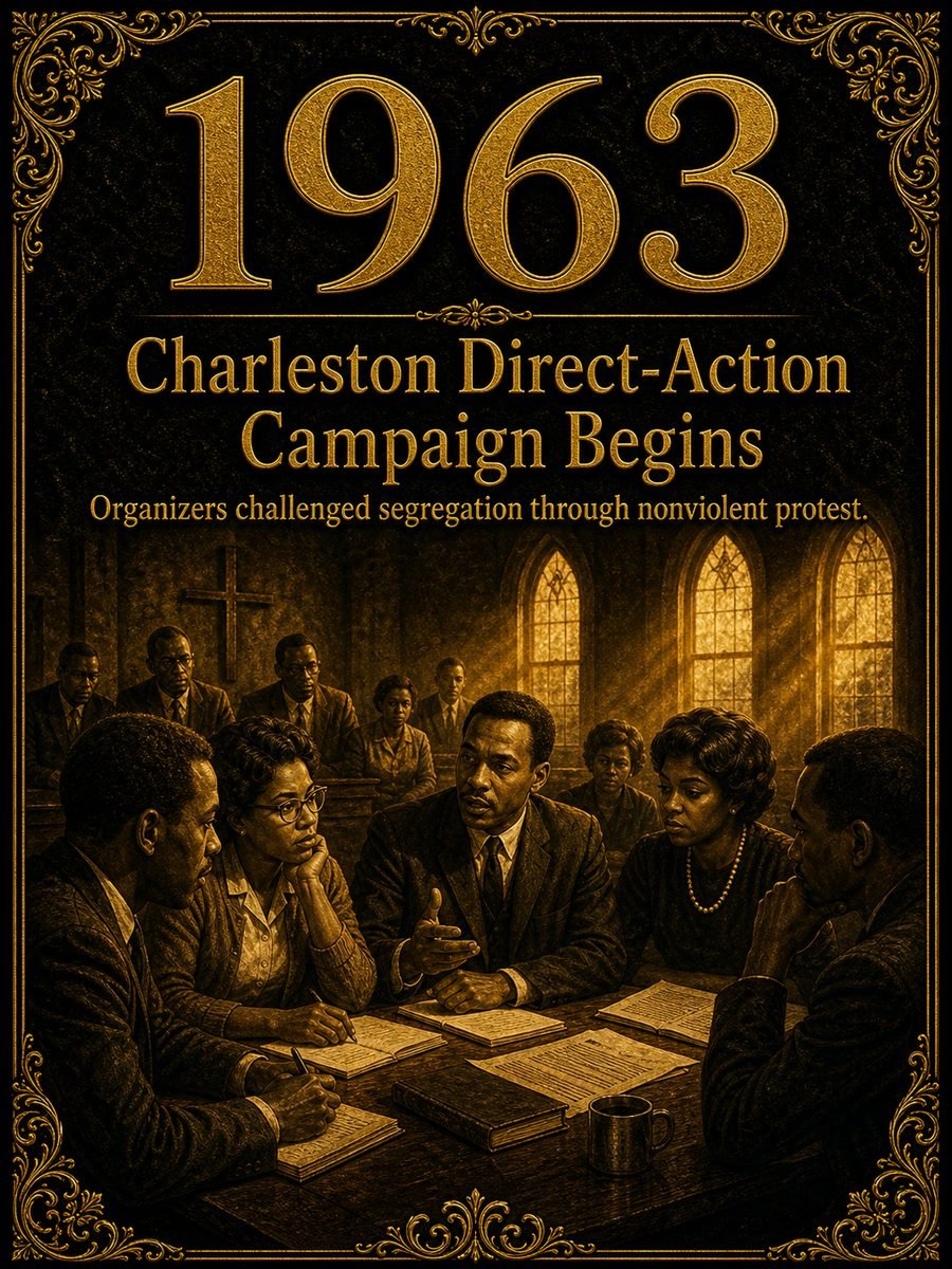 1963 — Charleston civil rights organizers launch a direct-action campaign