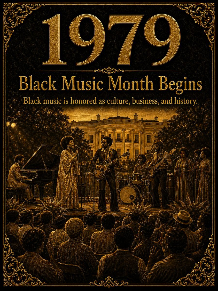 1979 — Black Music Month begins at the White House