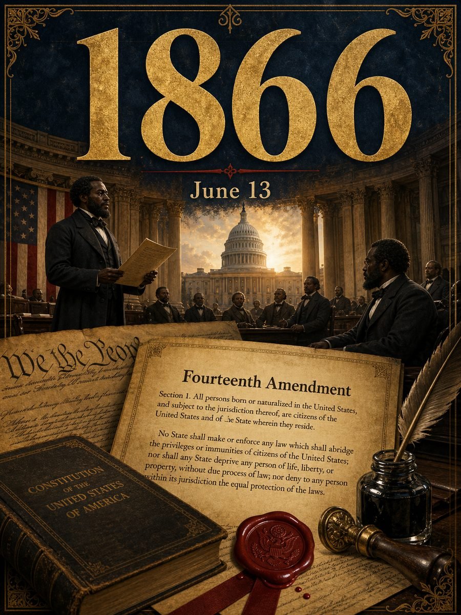 1866 — Congress passes the Fourteenth Amendment