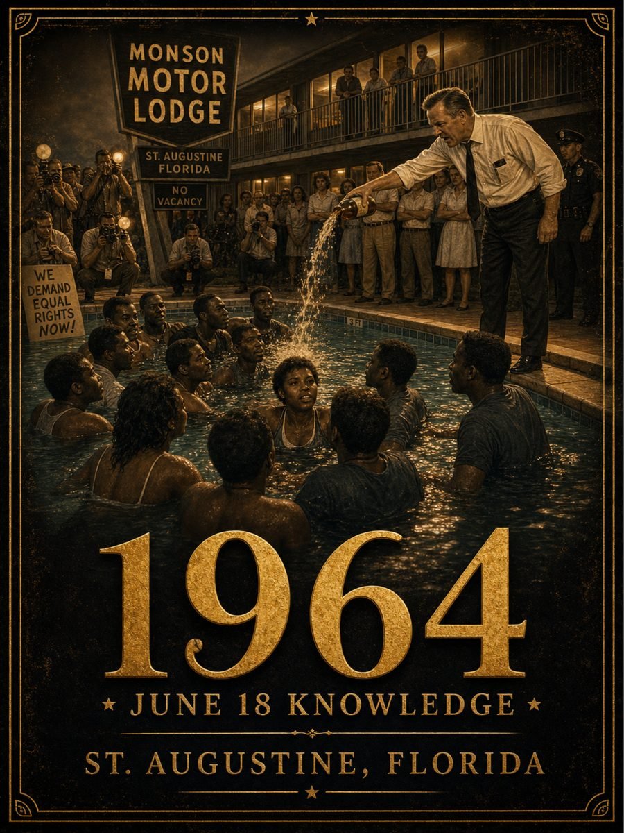 1964 — The St. Augustine swim-in challenges segregation