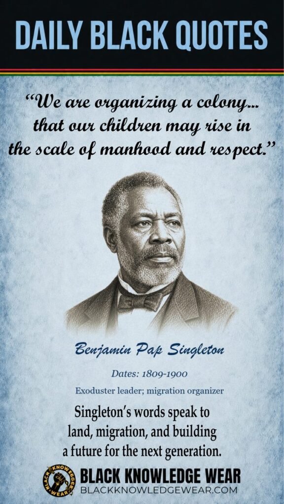 Benjamin “Pap” Singleton