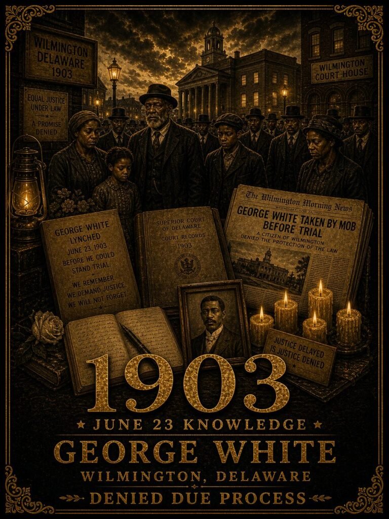 1903 — George White is lynched in Wilmington, Delaware