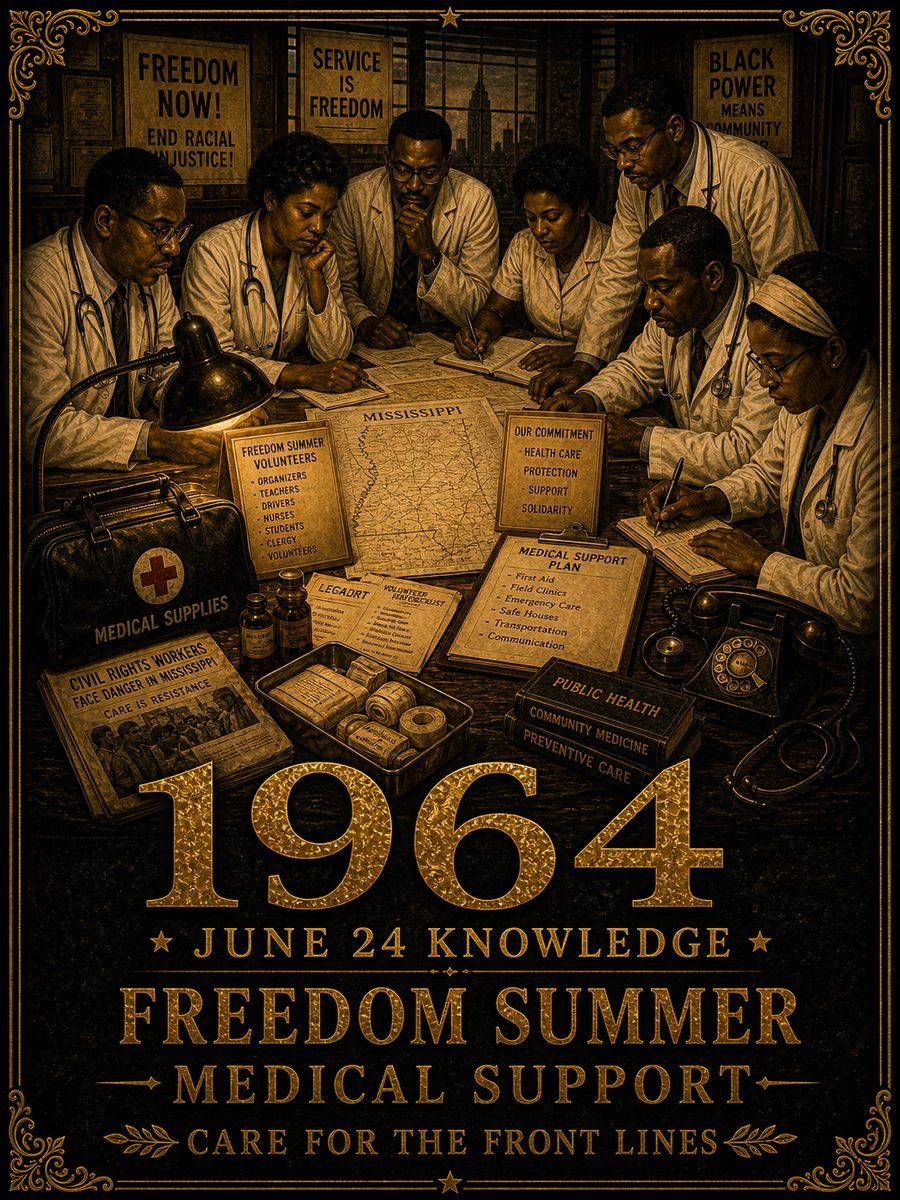 1964 — Doctors organize medical support for Freedom Summer