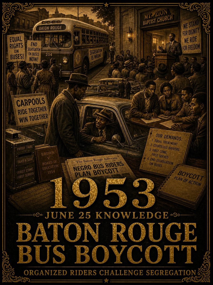 1953 — The Baton Rouge Bus Boycott ends with a compromise