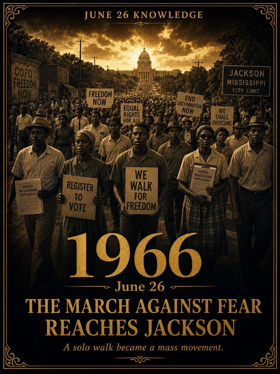 1966 — The March Against Fear reaches Jackson, Mississippi