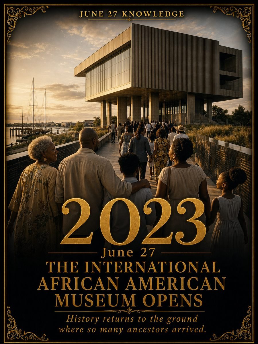 2023 — The International African American Museum opens to the public