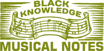 Black Knowledge Musical Notes logo
