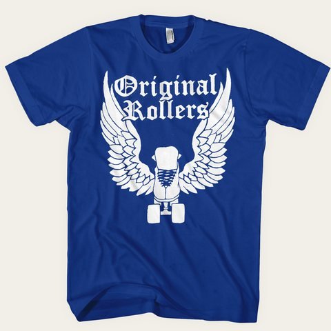Wing Skate Shirt in royal blue