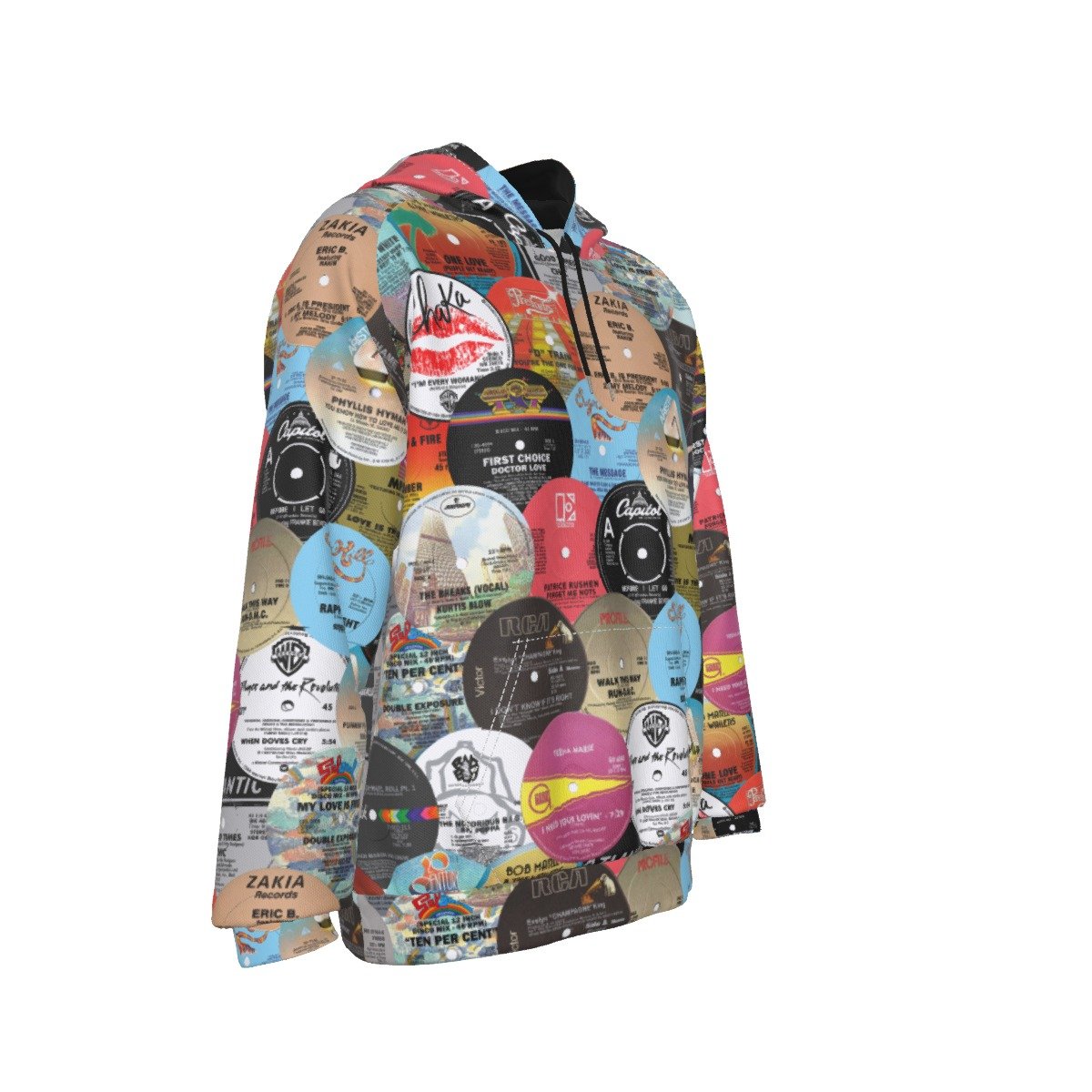 Throwback Collage Heavy Fleece Raglan Hoodie - Image 3