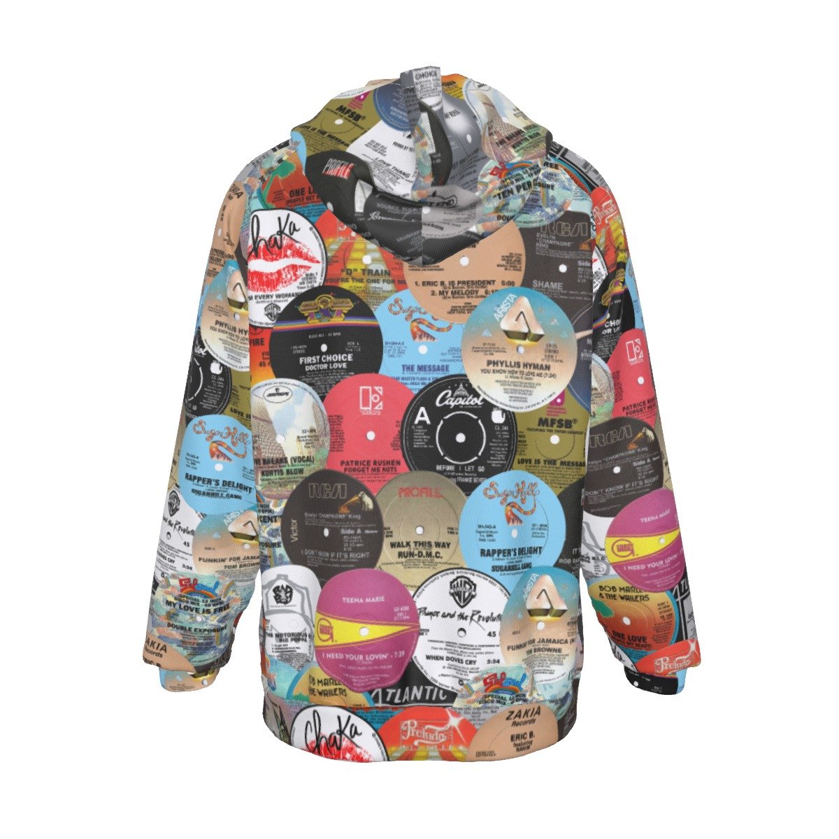 Throwback Collage Heavy Fleece Raglan Hoodie - Image 2