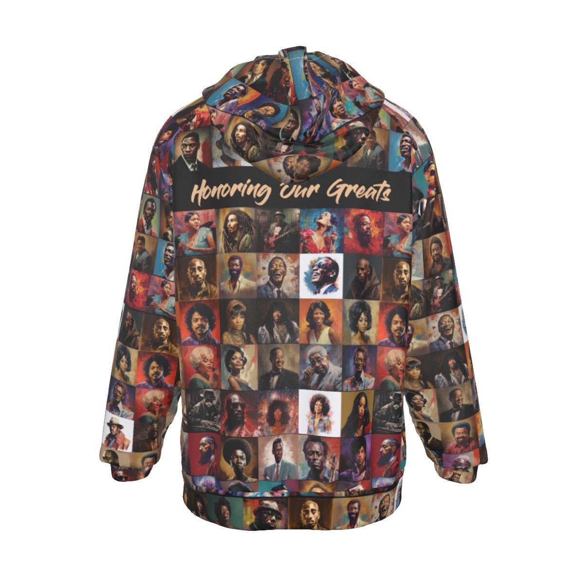 Black Music Legend Raglan Hoodie - Image 2