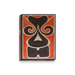 Abstract Skate — stretched canvas print, 38mm bar with mirror-wrapped edges