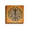 Angel on Wheels — stretched canvas print, 38mm bar with mirror-wrapped edges