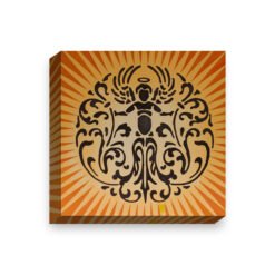 Angel on Wheels — stretched canvas print, 38mm bar with mirror-wrapped edges
