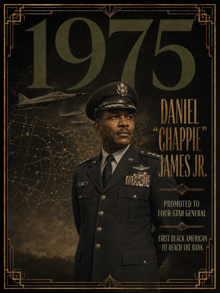 1975 — Daniel "Chappie" James Jr. becomes the military's first Black f