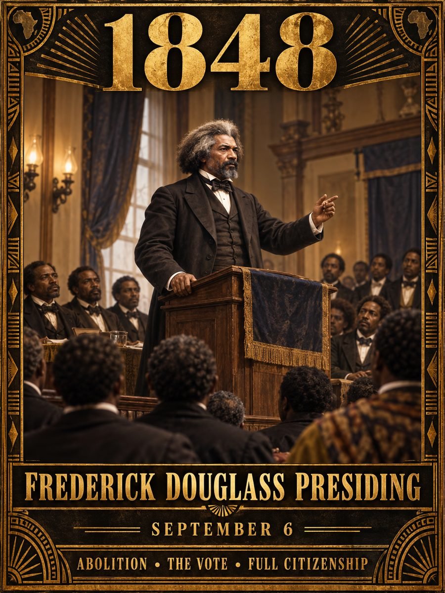 1848 — Frederick Douglass leads the National Negro Convention in Cleveland