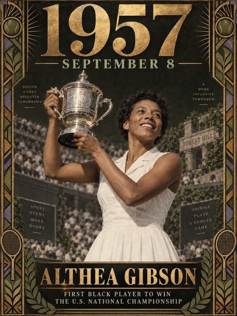 1957 — Althea Gibson wins the U.S. National Championship