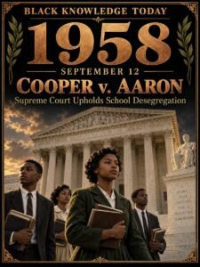 1958 — The Supreme Court rejects Little Rock's delay in Cooper v. Aaron