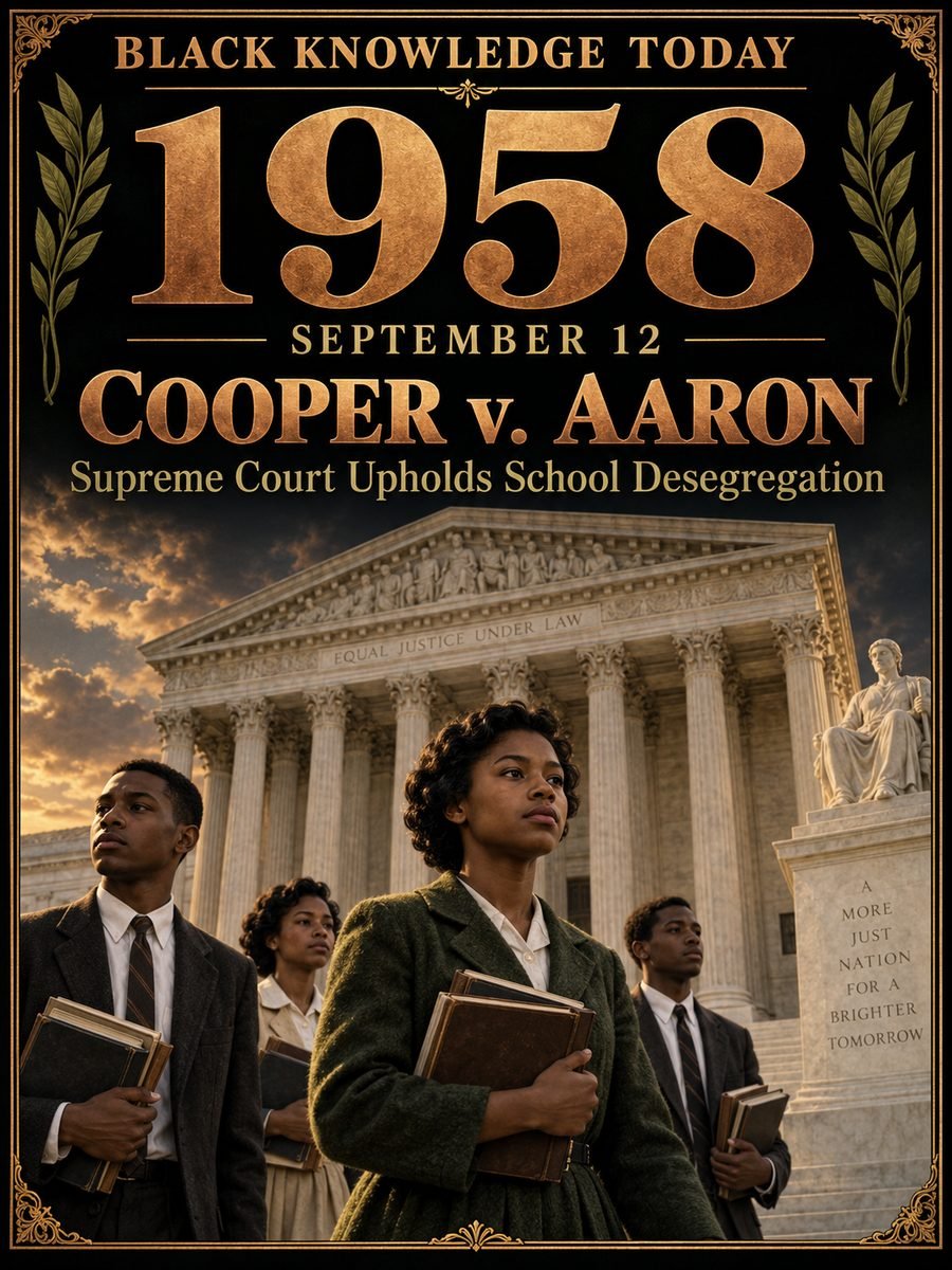 1958 — The Supreme Court rejects Little Rock's delay in Cooper v. Aaron
