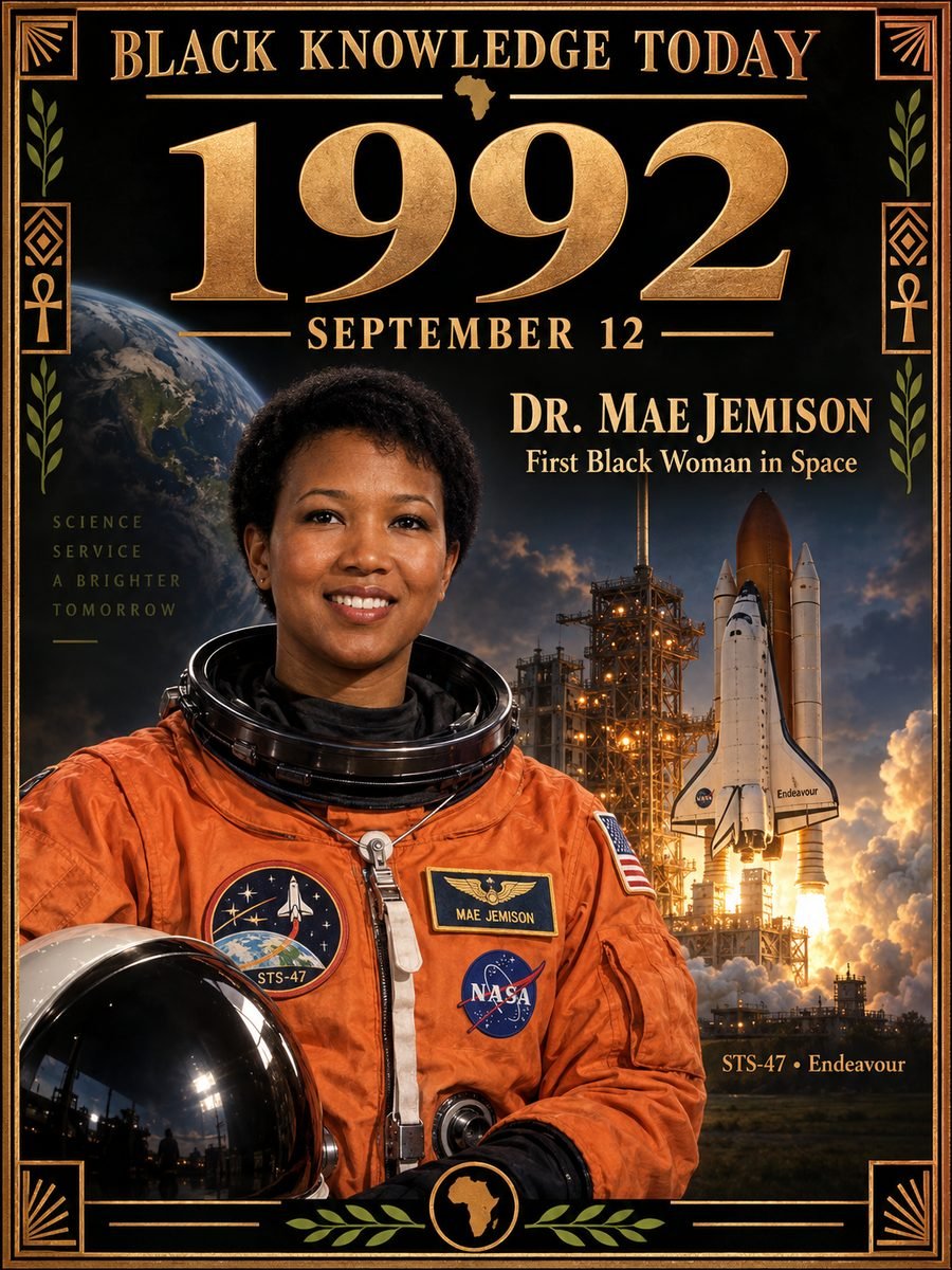 1992 — Mae Jemison becomes the first Black woman in space