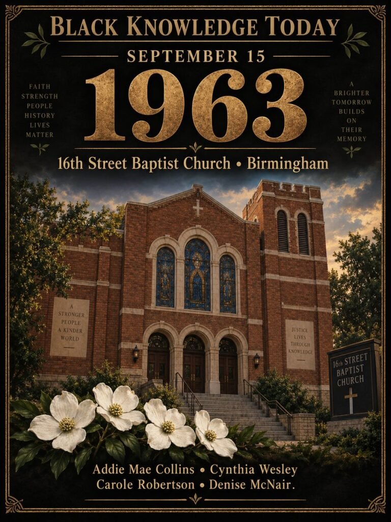 1963 — The 16th Street Baptist Church is bombed in Birmingham