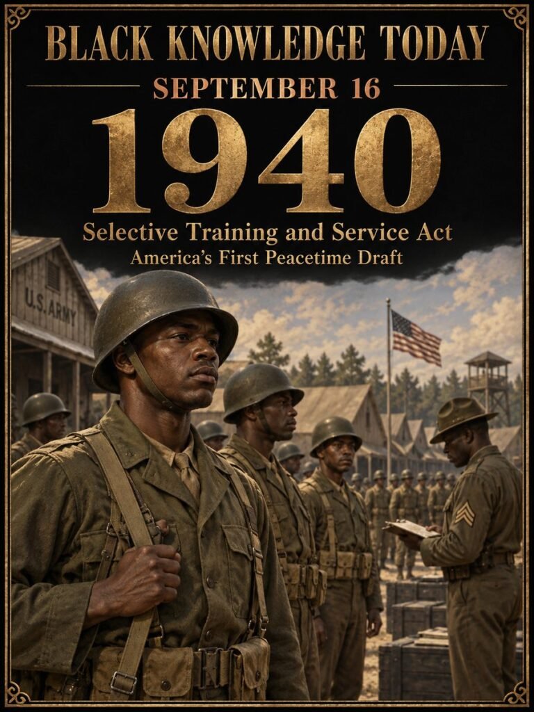 1940 — The first peacetime draft becomes law with segregation intact