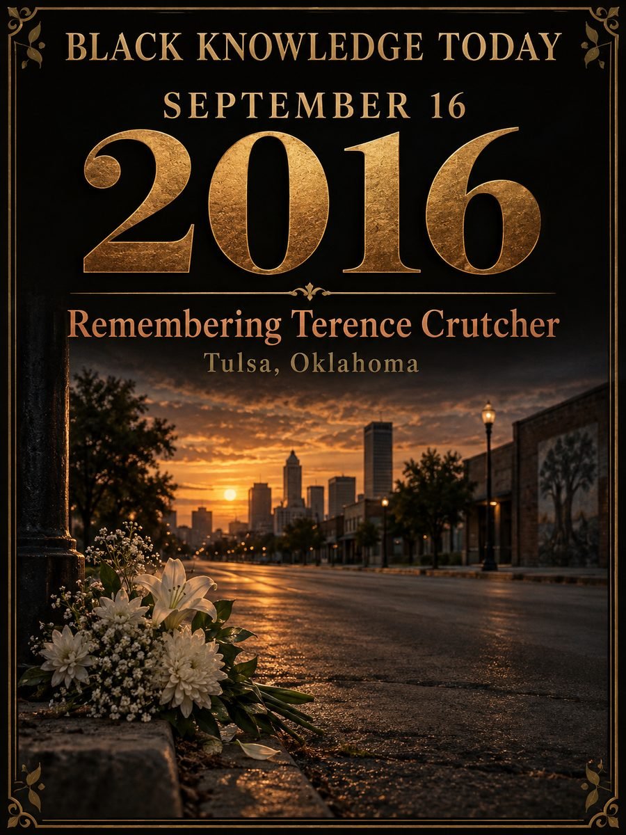 2016 — Terence Crutcher is killed by Tulsa police