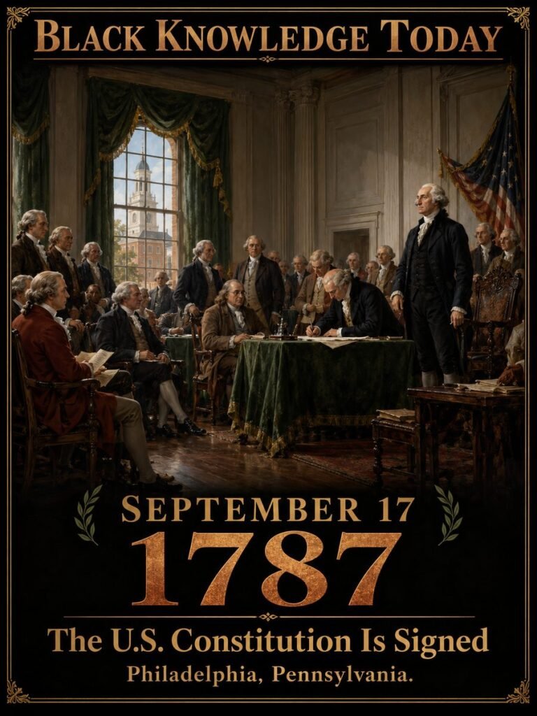 1787 — The Constitution is signed with slavery embedded in it