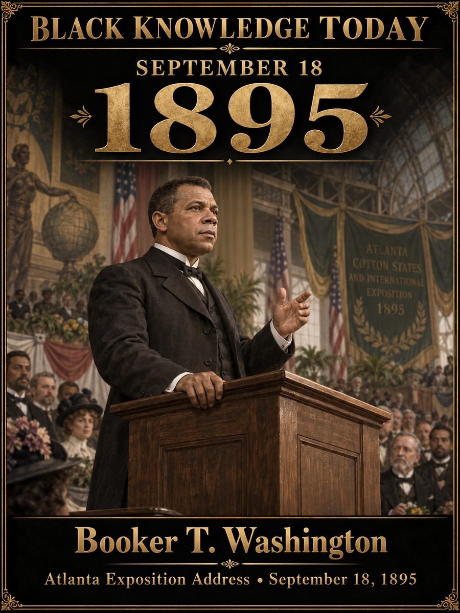 1895 — Booker T. Washington delivers the Atlanta Compromise