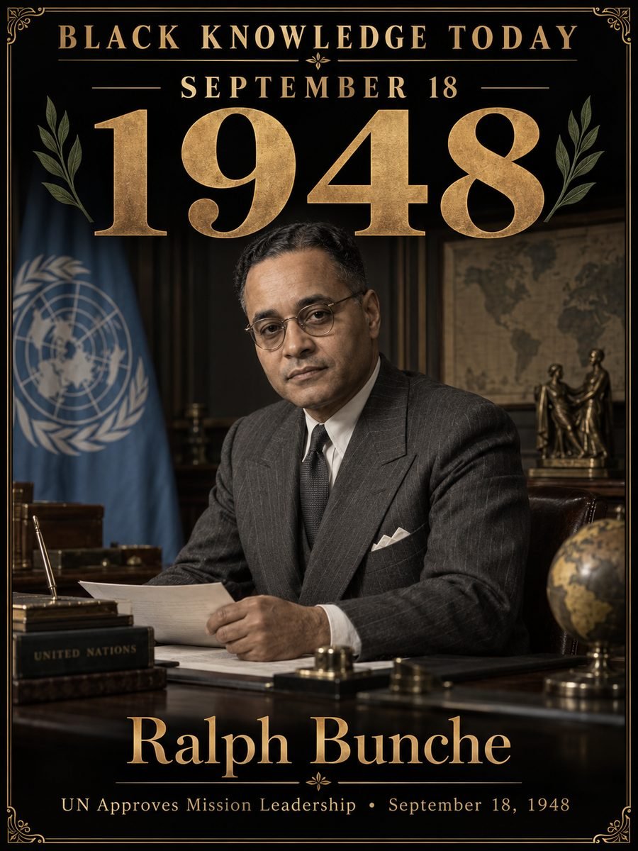 1948 — Ralph Bunche takes over the United Nations' hardest job