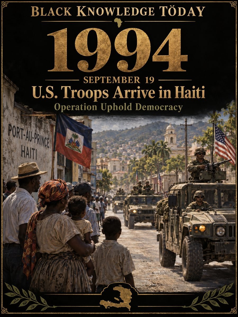 1994 — American forces restore Haiti's elected president