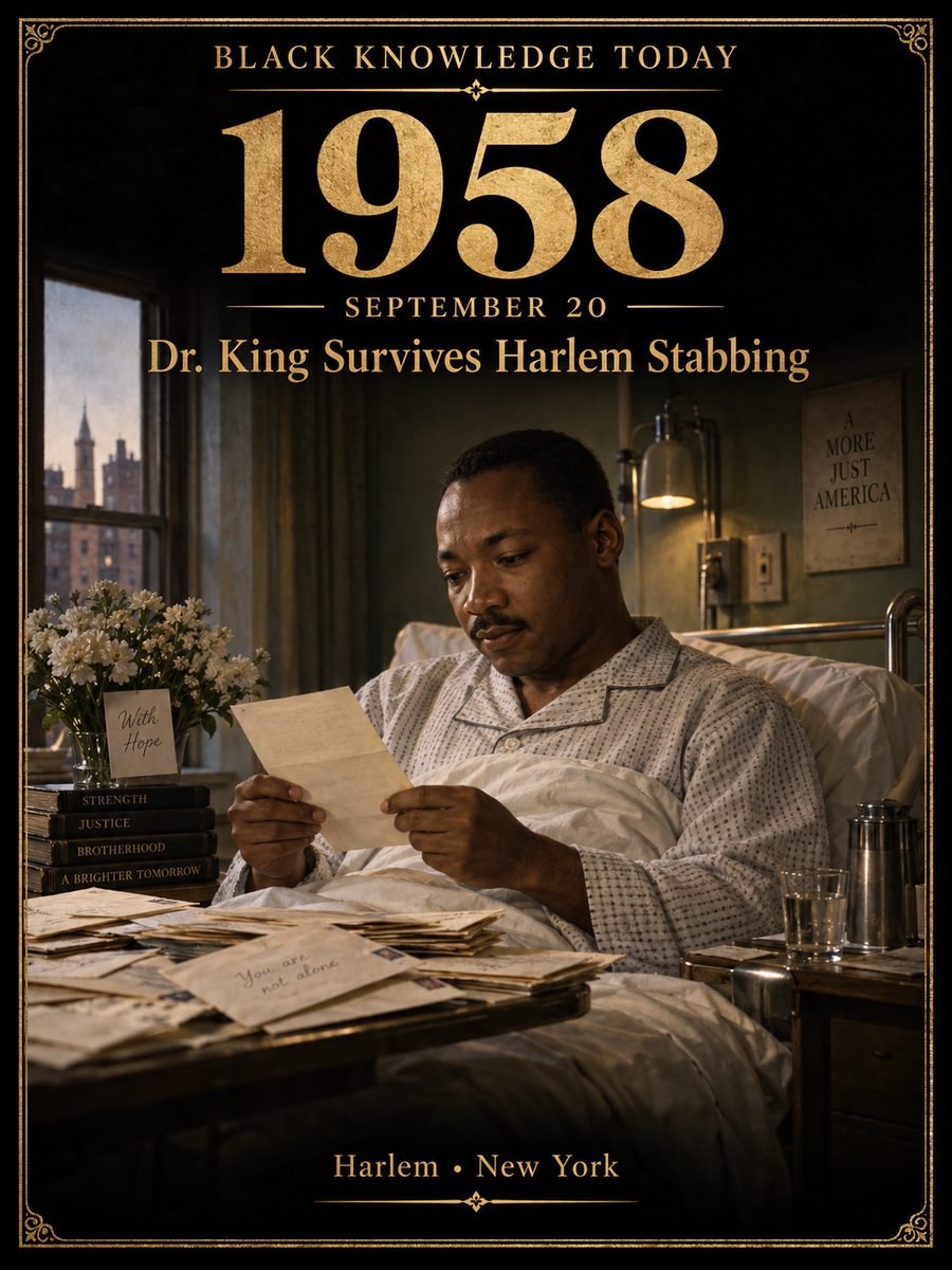 1958 — Martin Luther King Jr. survives an assassination attempt in Harlem
