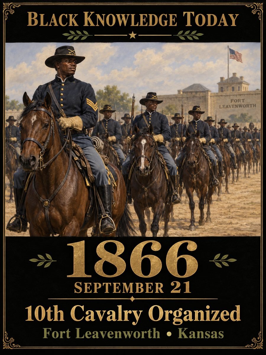 1866 — The Buffalo Soldiers of the 10th Cavalry are organized