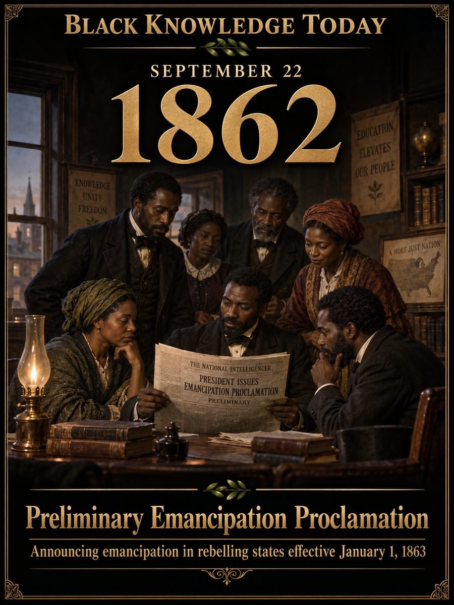 1862 — Lincoln issues the preliminary Emancipation Proclamation