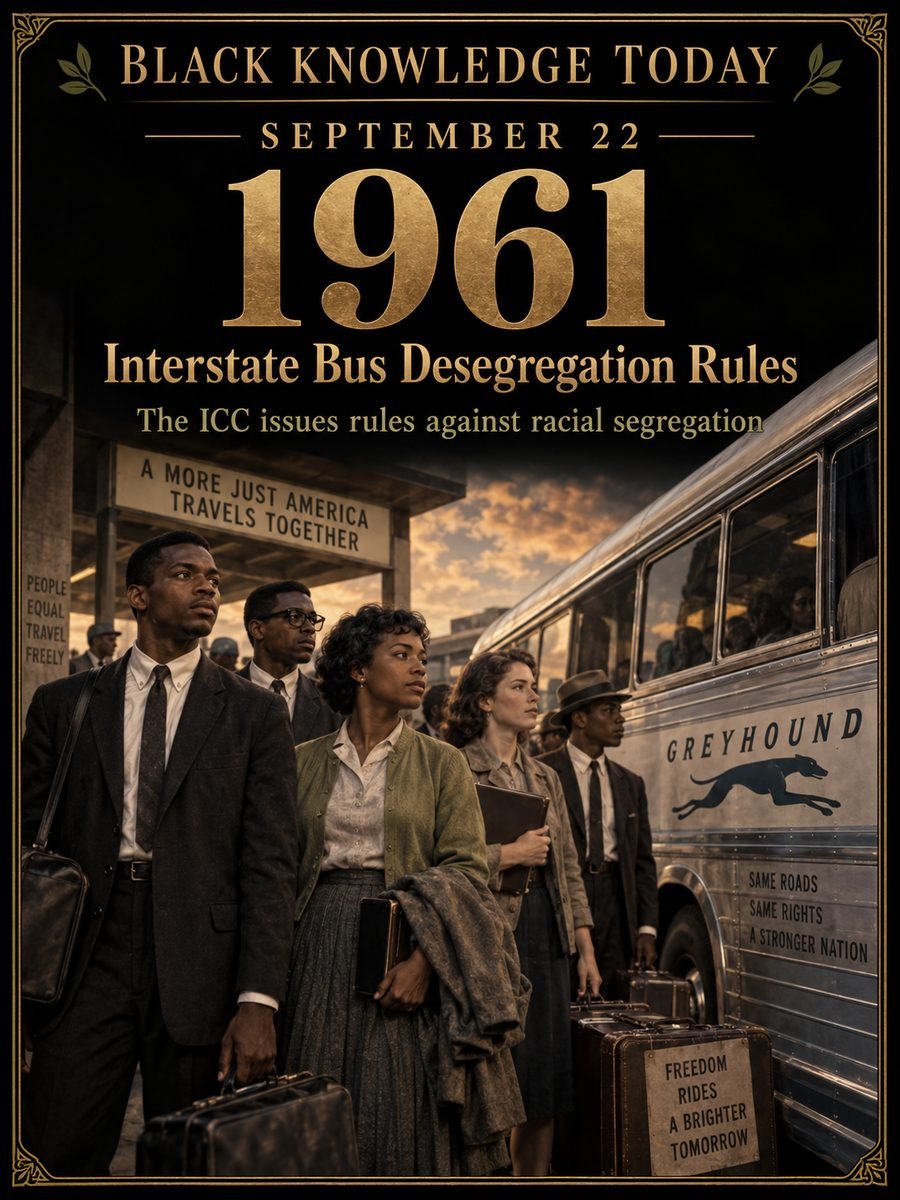 1961 — Segregation is ordered out of interstate bus travel