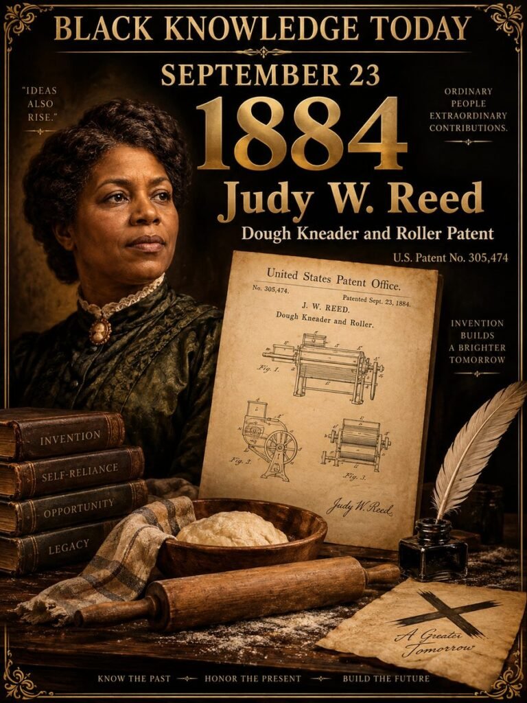 1884 — Judy W. Reed becomes one of the first Black women to receive a patent