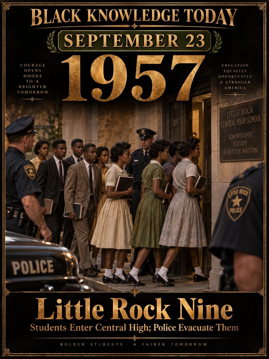 1957 — A mob forces the Little Rock Nine out of Central High