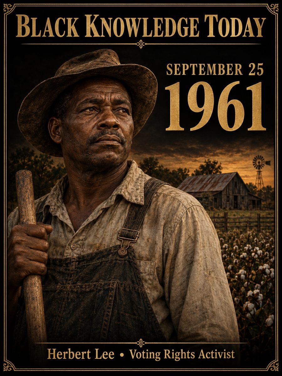 1961 — Voting rights farmer Herbert Lee is murdered in Mississippi