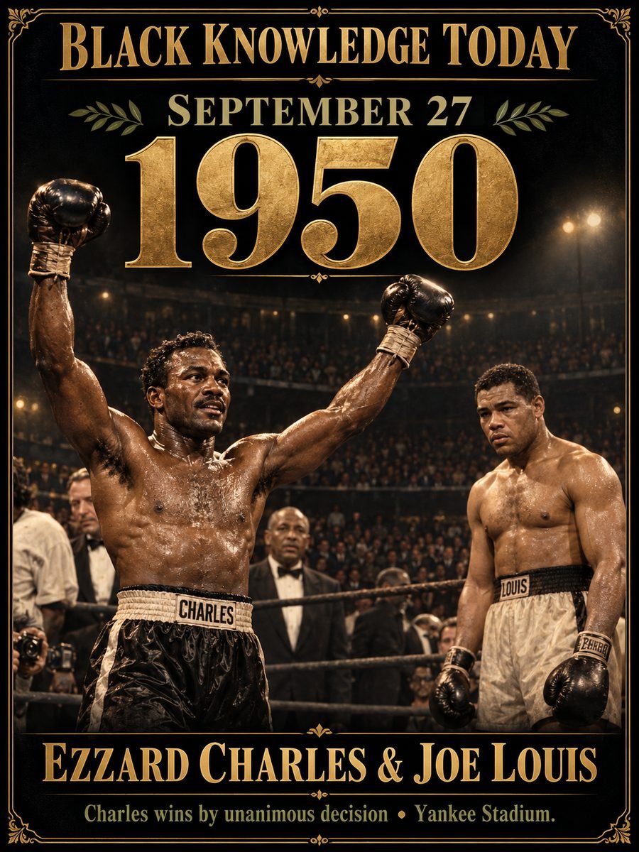1950 — Ezzard Charles defeats Joe Louis for the heavyweight title
