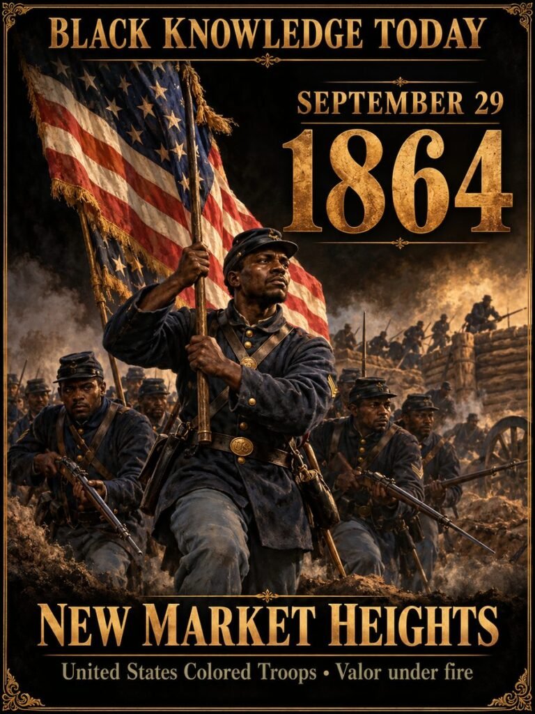 1864 — Black troops storm New Market Heights