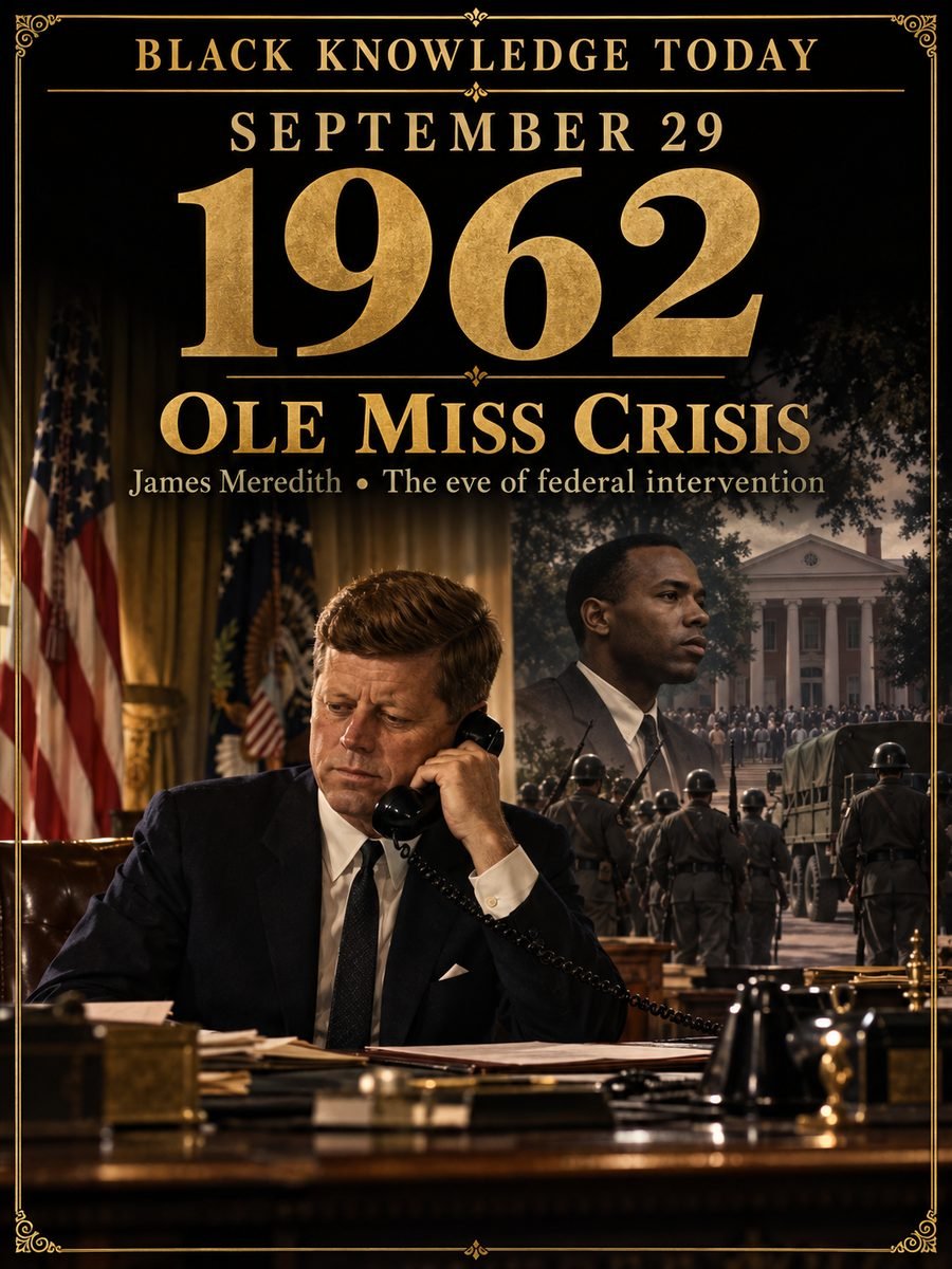 1962 — Kennedy federalizes the Guard as the Ole Miss crisis peaks