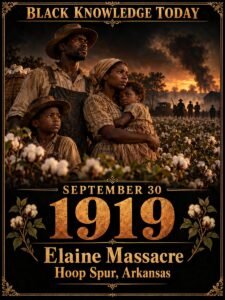 1919 — The Elaine massacre begins in Arkansas