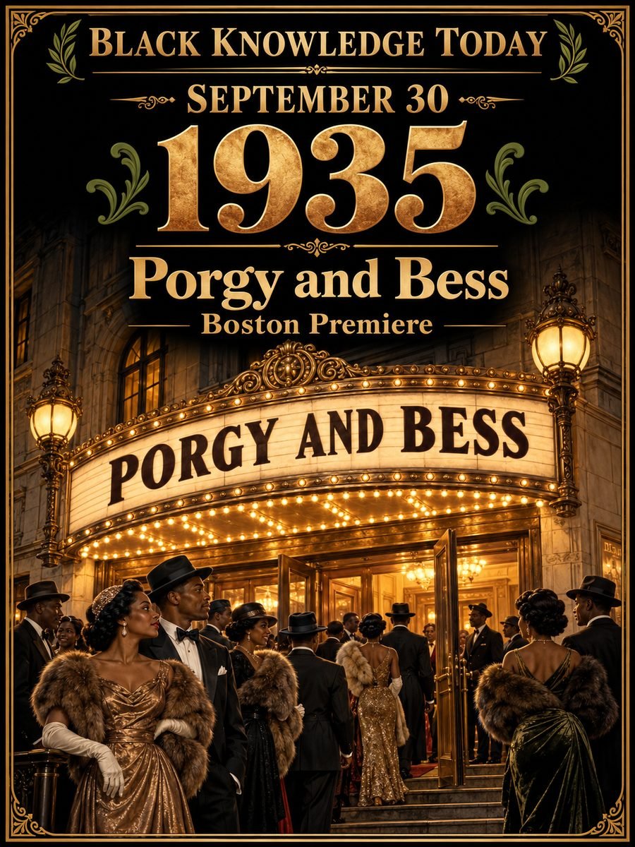 1935 — Porgy and Bess premieres with an all-Black cast