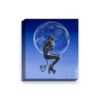 Demon on Wheels — stretched canvas print, 38mm bar with mirror-wrapped edges