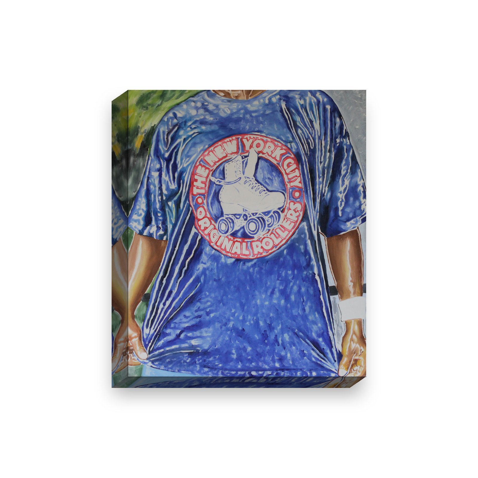 In the Park — stretched canvas print, 38mm bar with mirror-wrapped edges