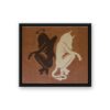 Shadow of Evil — framed canvas print in a black float frame
