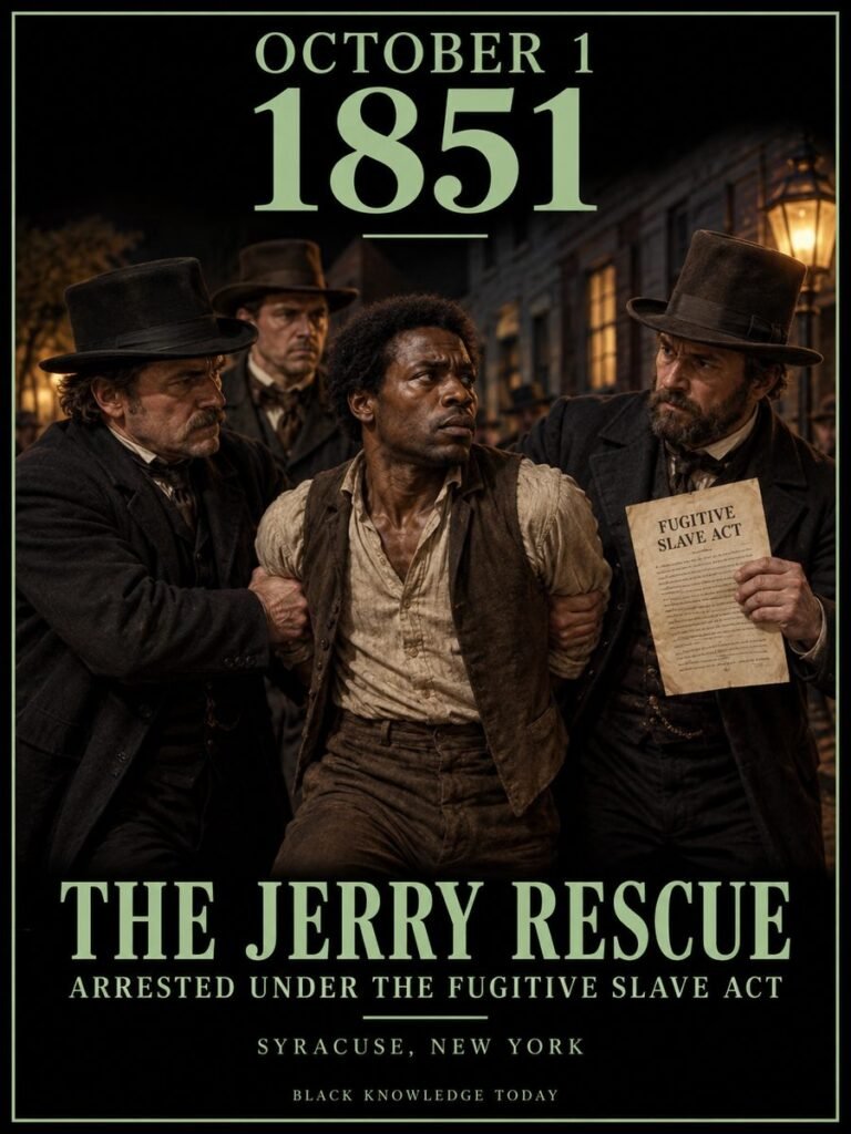 1851 — Syracuse abolitionists freed William "Jerry" Henry in the Jerry Rescue