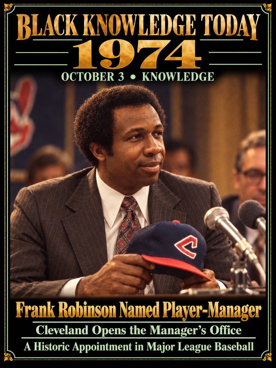 1974 — Frank Robinson was named Major League Baseball’s first Black manager