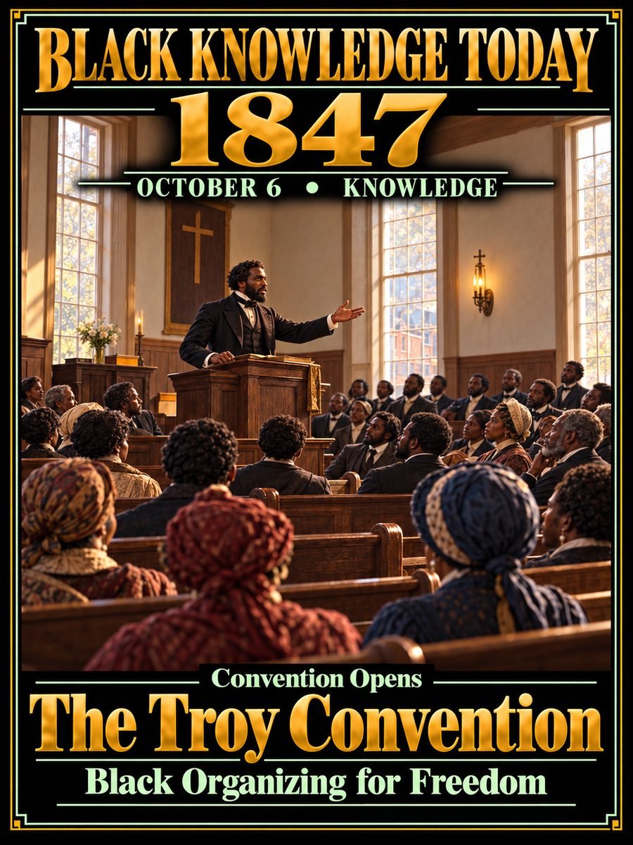 1847 — The National Convention of Colored People opened in Troy